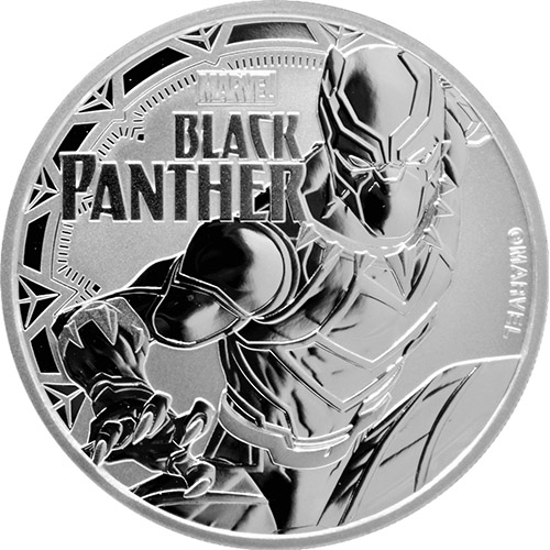 Silver Tuvalu Black Panther Coin 2018 - 1oz